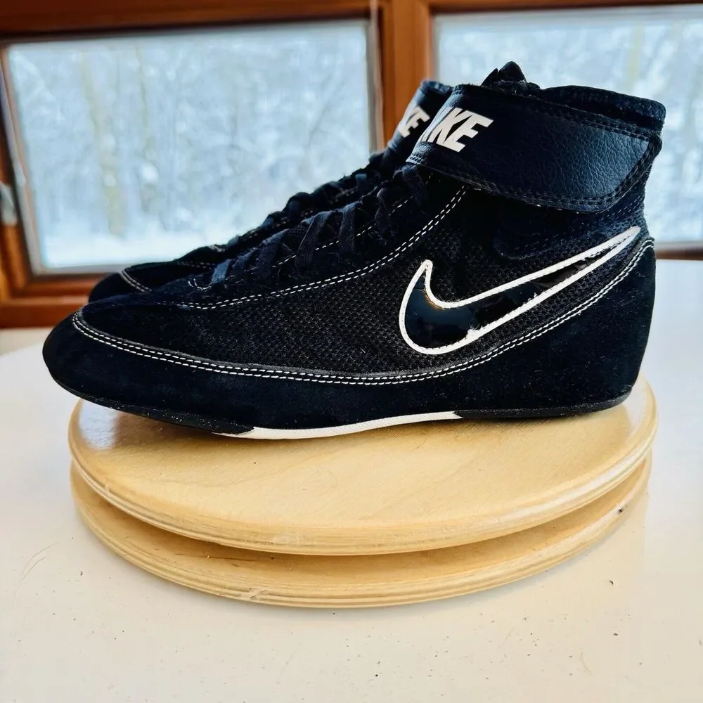 Nike Men's Speed Sweep VII Wrestling Shoes 366683-001‎ Black White Size 7